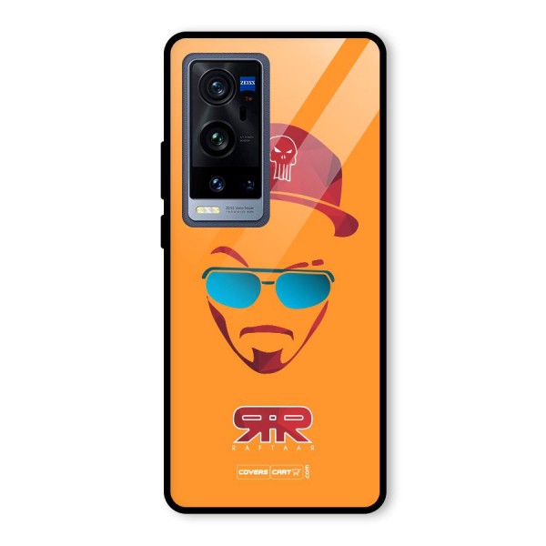 Raftaar Orange Glass Back Case for Vivo X60 Pro Plus