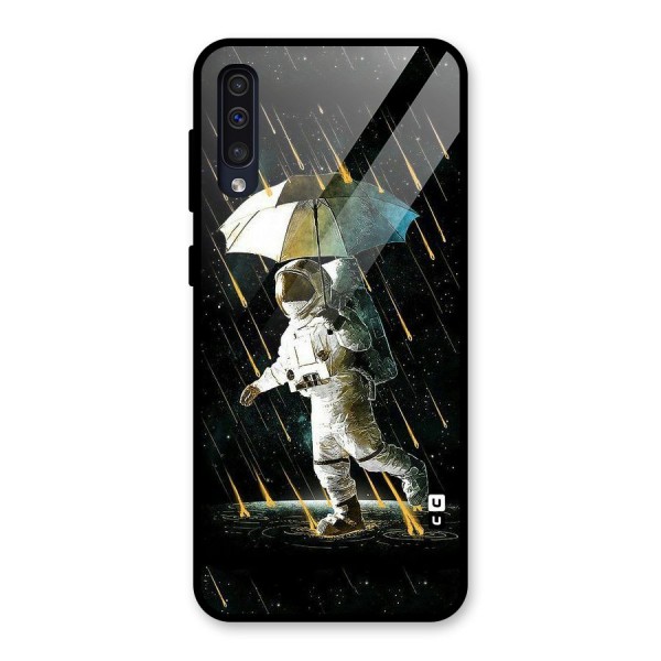 Rain Spaceman Glass Back Case for Galaxy A50