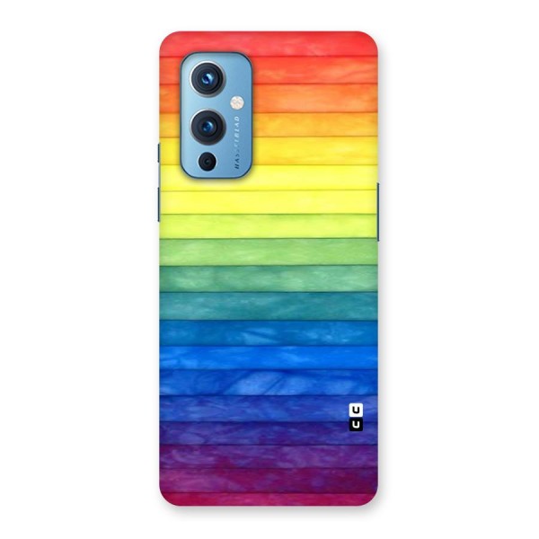 Rainbow Colors Stripes Back Case for OnePlus 9