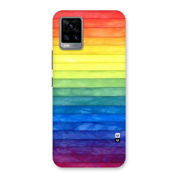 Rainbow Colors Stripes Back Case for Vivo V20