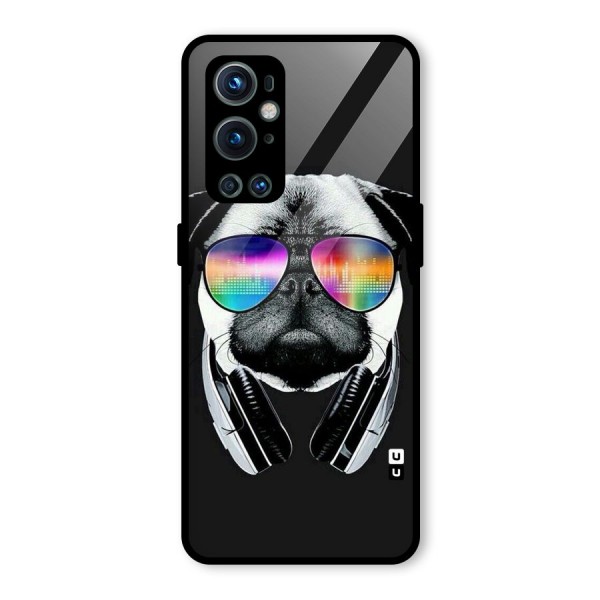 Rainbow Dog Swag Glass Back Case for OnePlus 9 Pro
