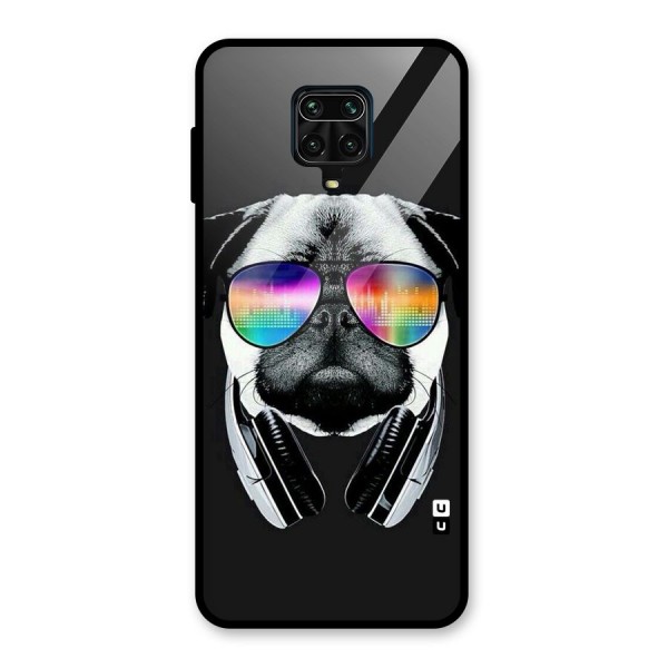 Rainbow Dog Swag Glass Back Case for Redmi Note 9 Pro