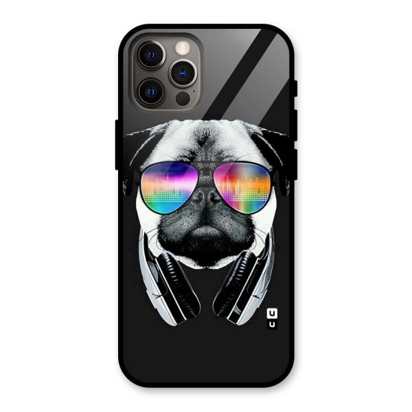 Rainbow Dog Swag Glass Back Case for iPhone 12 Pro