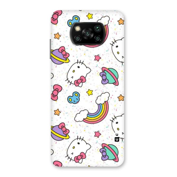 Rainbow Kit Tee Back Case for Poco X3