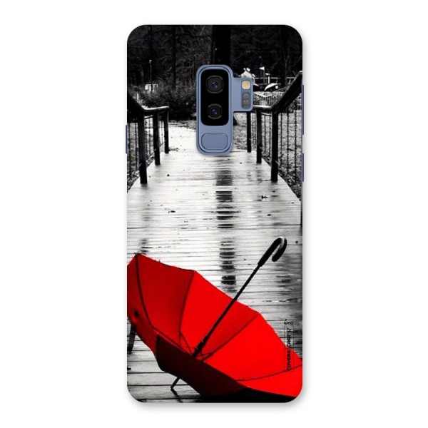 Rainy Red Umbrella Back Case for Galaxy S9 Plus