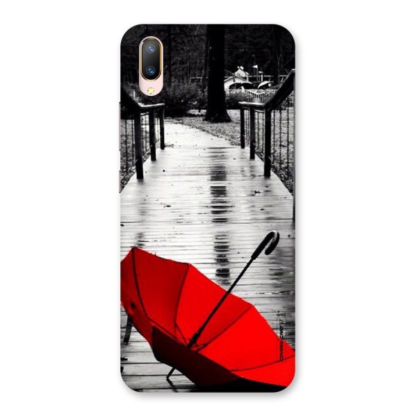 Rainy Red Umbrella Back Case for Vivo V11 Pro