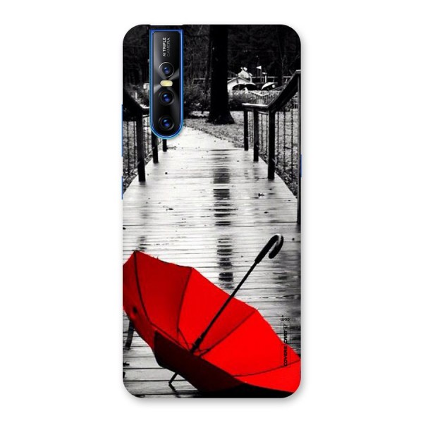 Rainy Red Umbrella Back Case for Vivo V15 Pro