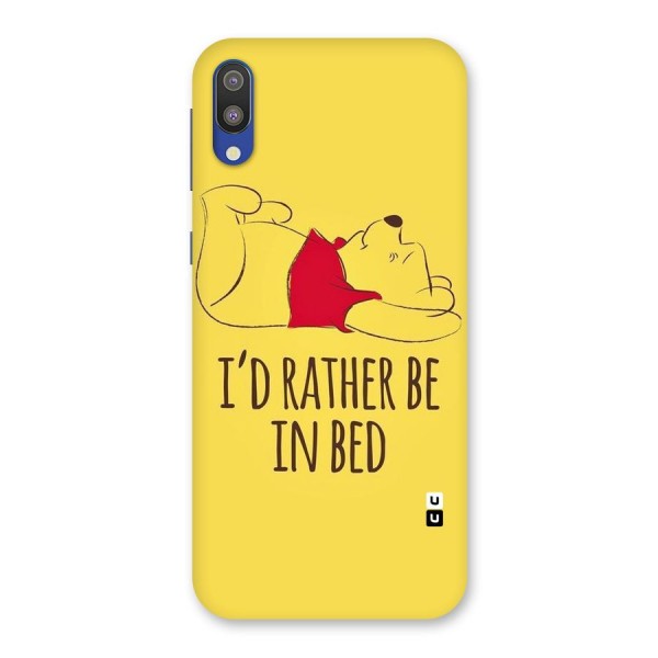 Rather Be In Bed Back Case for Galaxy M10