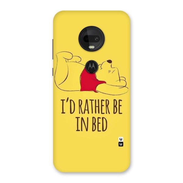 Rather Be In Bed Back Case for Moto G7