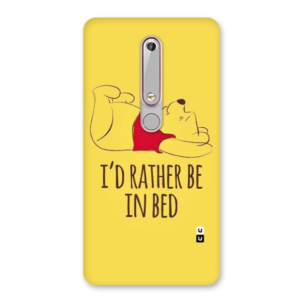 Rather Be In Bed Back Case for Nokia 6.1