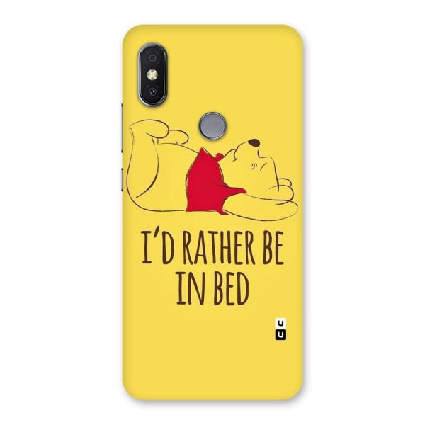Rather Be In Bed Back Case for Redmi Y2