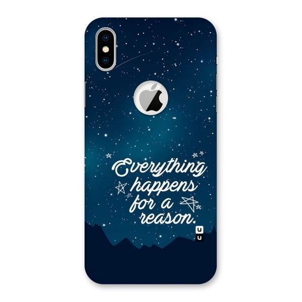Reason Sky Back Case for iPhone XS Logo Cut