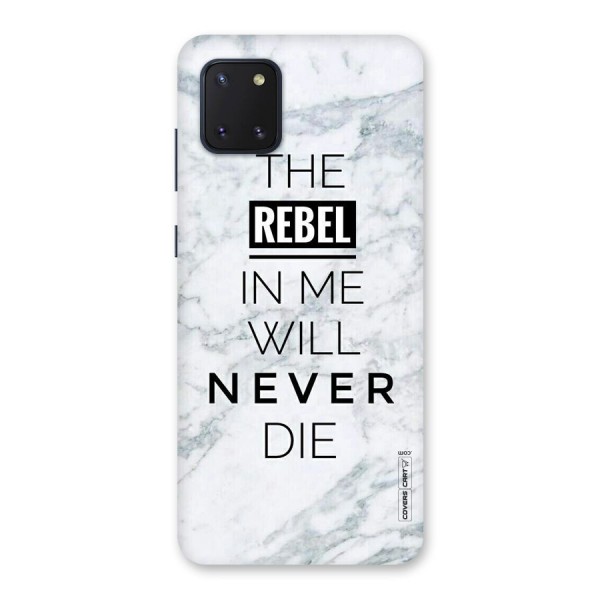 Rebel Will Not Die Back Case for Galaxy Note 10 Lite