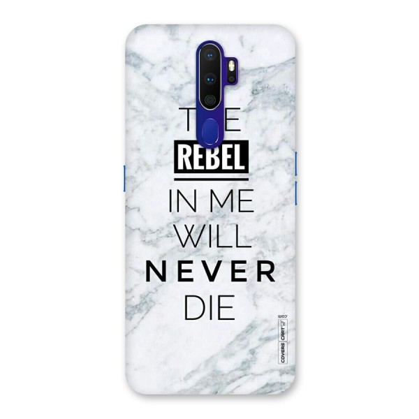 Rebel Will Not Die Back Case for Oppo A9 (2020)