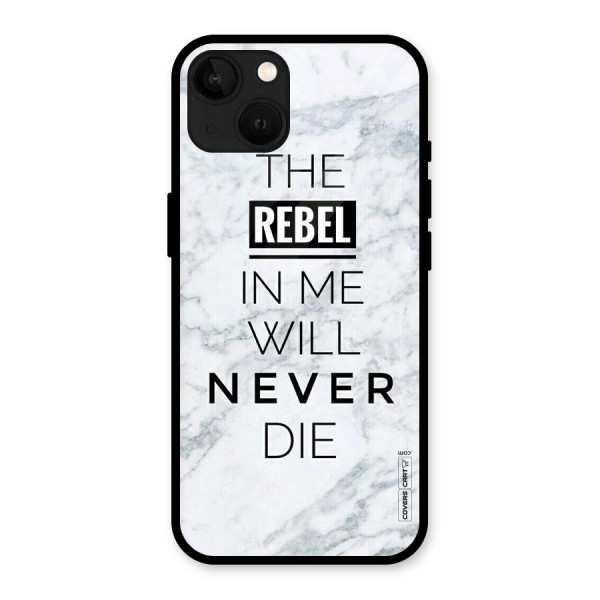 Rebel Will Not Die Glass Back Case for iPhone 13