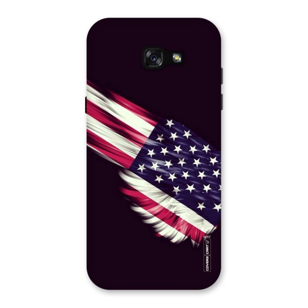 Red And White Stripes Stars Back Case for Galaxy A7 (2017)