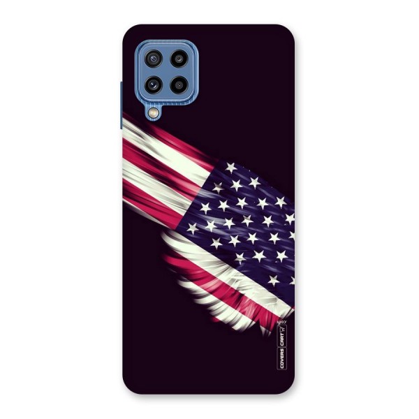 Red And White Stripes Stars Back Case for Galaxy M32