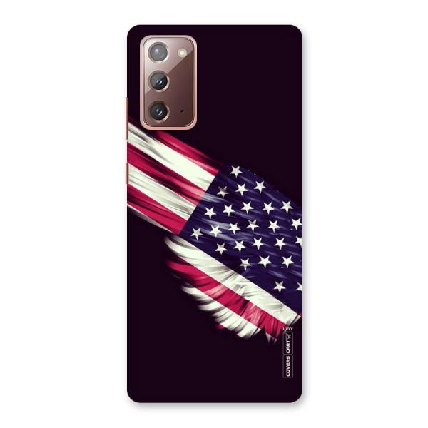 Red And White Stripes Stars Back Case for Galaxy Note 20