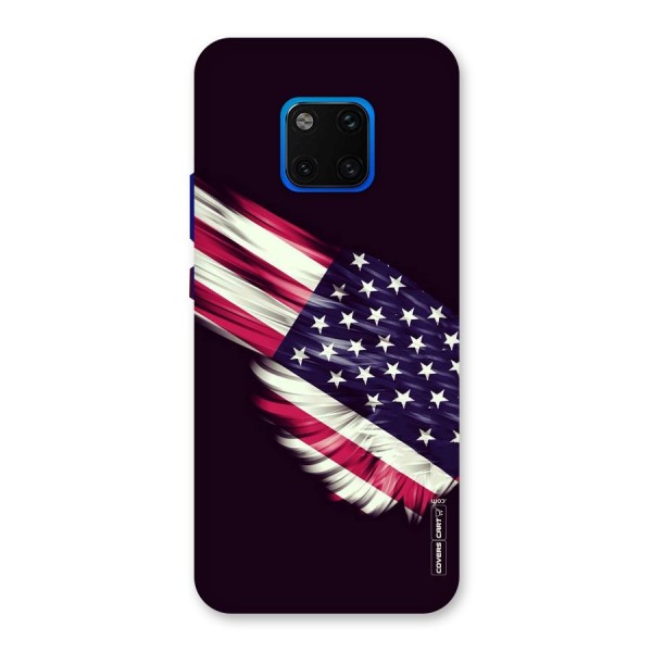 Red And White Stripes Stars Back Case for Huawei Mate 20 Pro