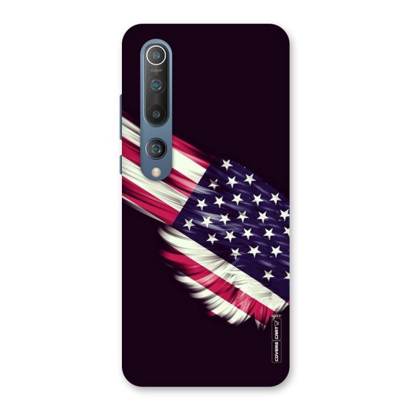 Red And White Stripes Stars Back Case for Mi 10