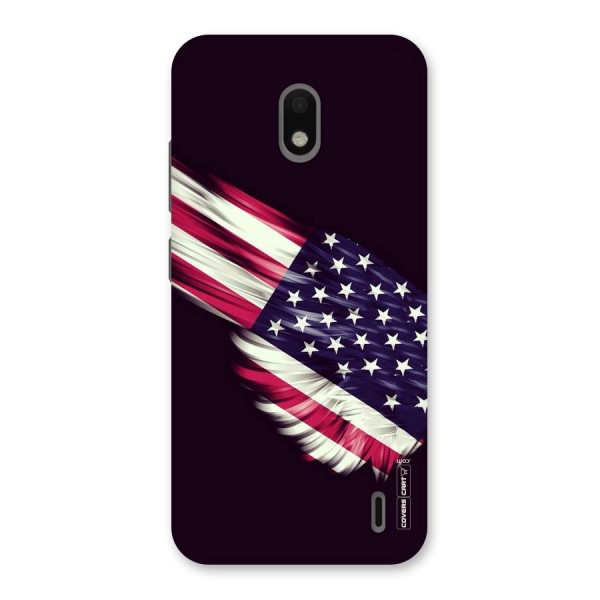 Red And White Stripes Stars Back Case for Nokia 2.2