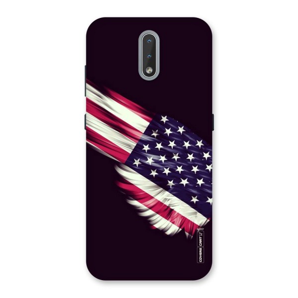 Red And White Stripes Stars Back Case for Nokia 2.3
