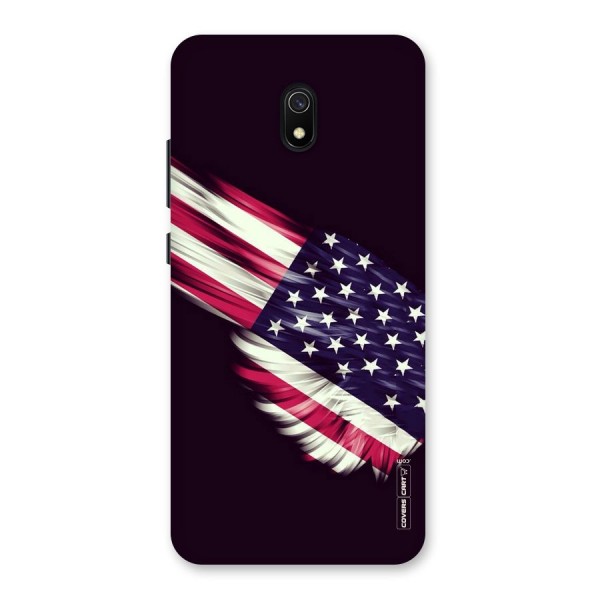 Red And White Stripes Stars Back Case for Redmi 8A