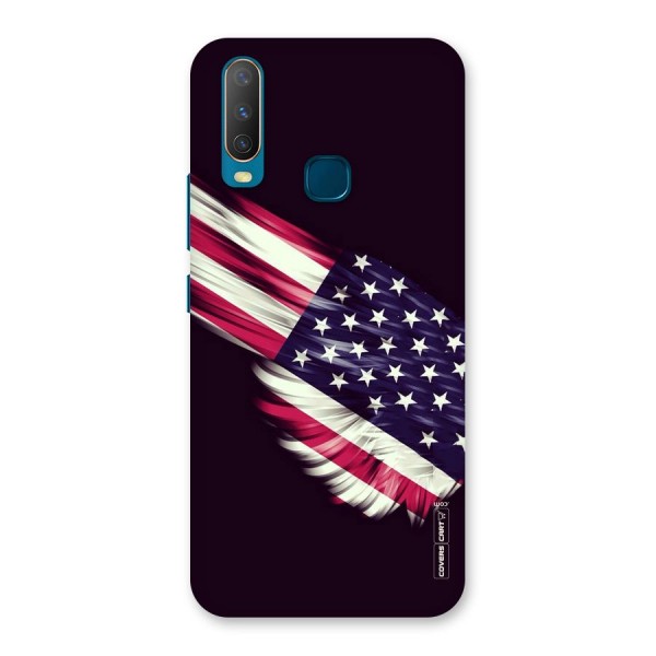 Red And White Stripes Stars Back Case for Vivo Y11