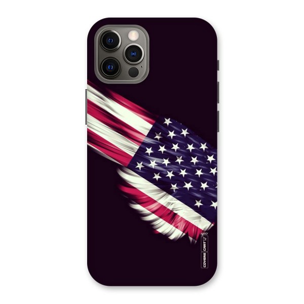 Red And White Stripes Stars Back Case for iPhone 12 Pro