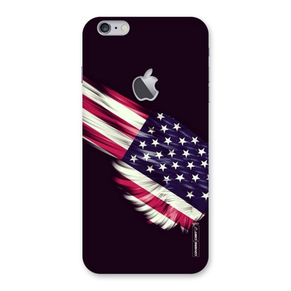 Red And White Stripes Stars Back Case for iPhone 6 Plus 6S Plus Logo Cut