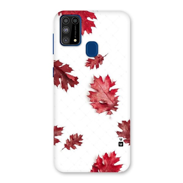 Red Appealing Autumn Leaves Back Case for Galaxy F41