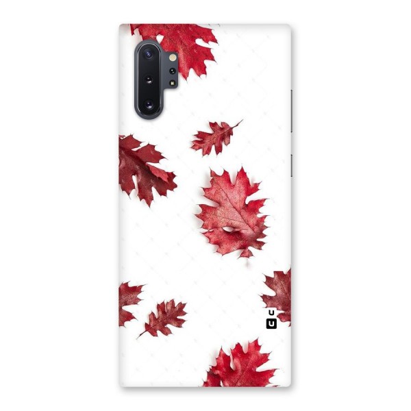 Red Appealing Autumn Leaves Back Case for Galaxy Note 10 Plus