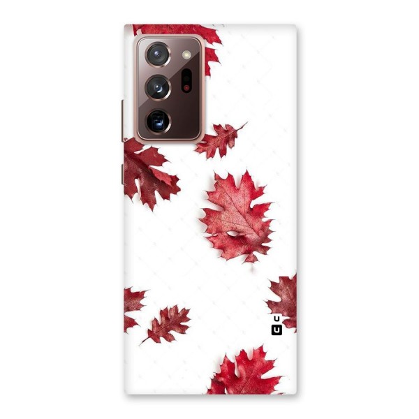 Red Appealing Autumn Leaves Back Case for Galaxy Note 20 Ultra