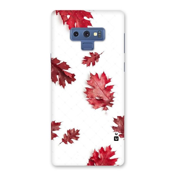 Red Appealing Autumn Leaves Back Case for Galaxy Note 9