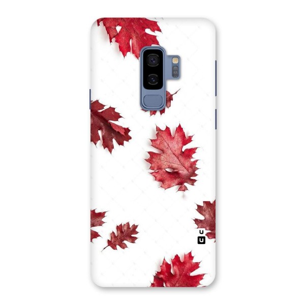 Red Appealing Autumn Leaves Back Case for Galaxy S9 Plus