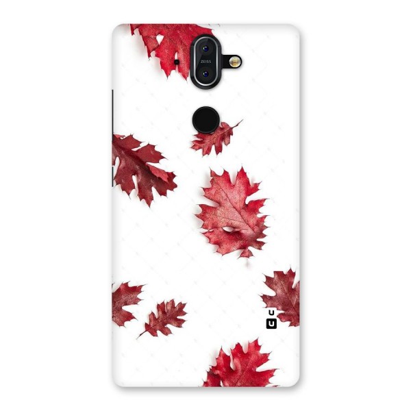 Red Appealing Autumn Leaves Back Case for Nokia 8 Sirocco