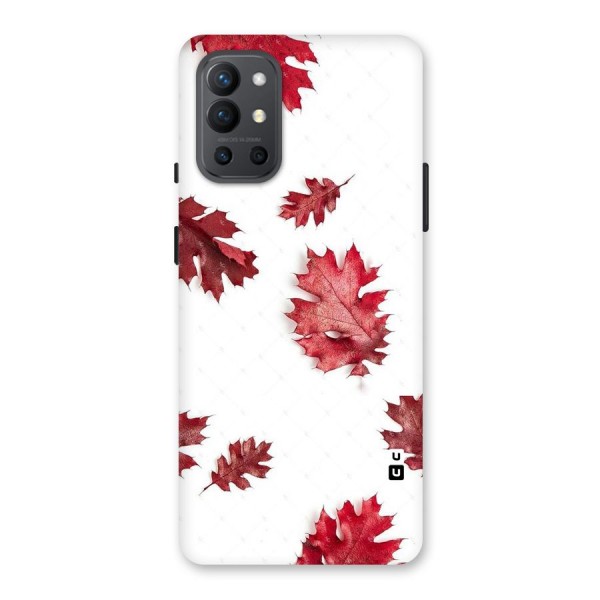 Red Appealing Autumn Leaves Back Case for OnePlus 9R