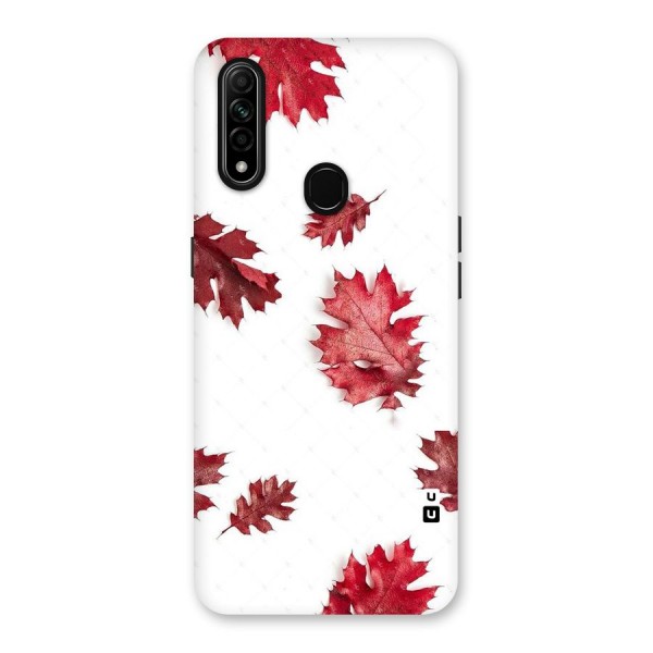 Red Appealing Autumn Leaves Back Case for Oppo A31