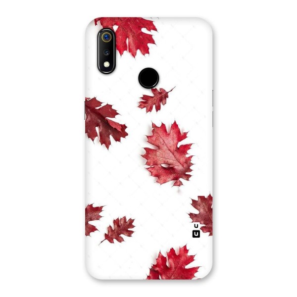 Red Appealing Autumn Leaves Back Case for Realme 3