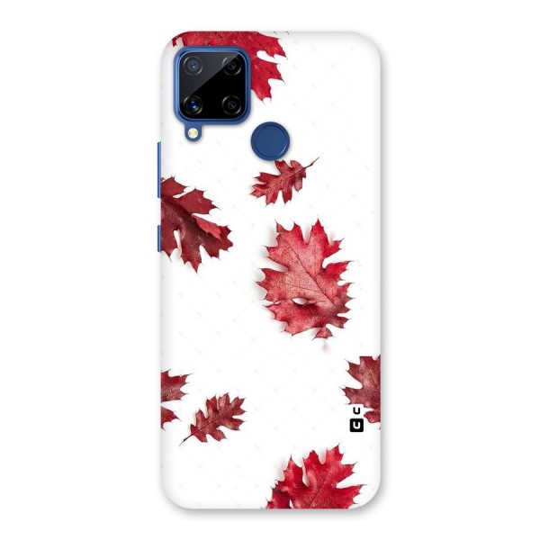 Red Appealing Autumn Leaves Back Case for Realme Narzo 30A