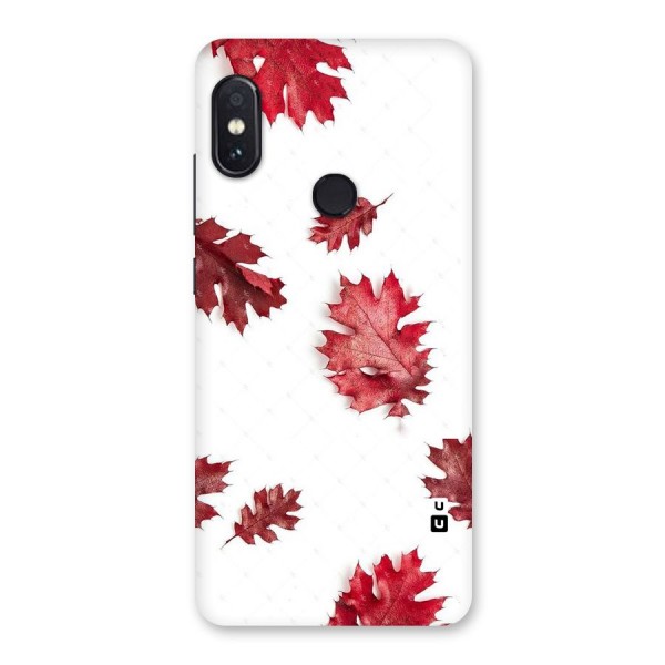 Red Appealing Autumn Leaves Back Case for Redmi Note 5 Pro