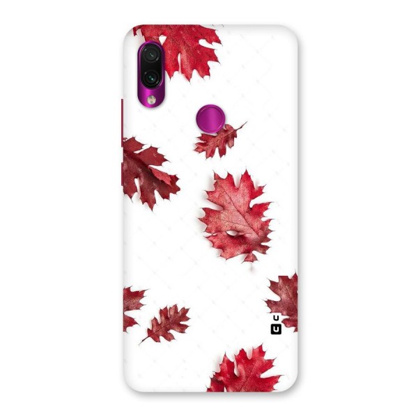 Red Appealing Autumn Leaves Back Case for Redmi Note 7 Pro