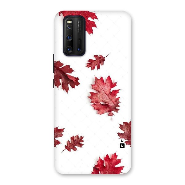 Red Appealing Autumn Leaves Back Case for Vivo iQOO 3