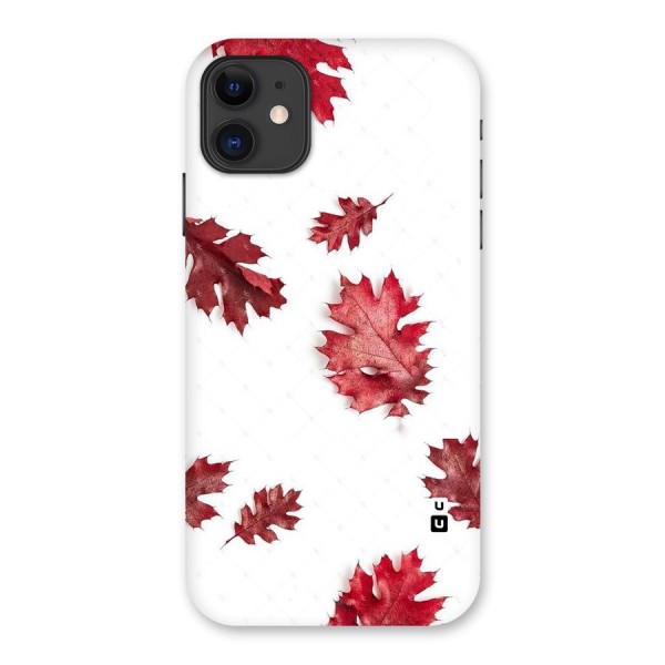 Red Appealing Autumn Leaves Back Case for iPhone 11