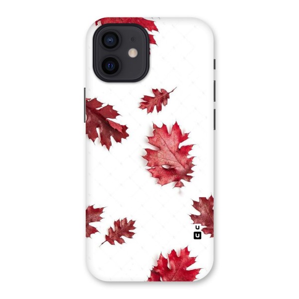 Red Appealing Autumn Leaves Back Case for iPhone 12
