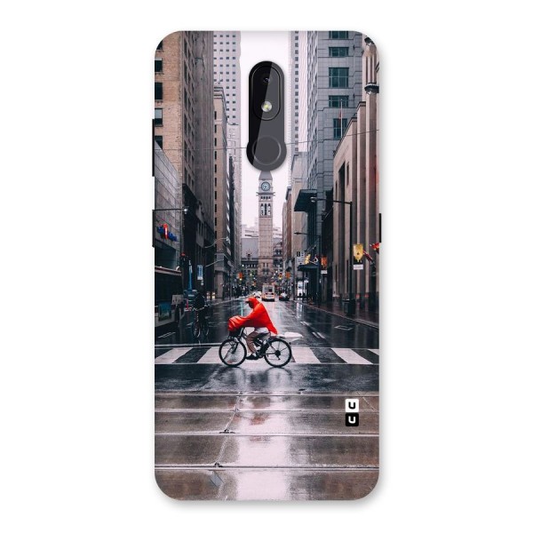 Red Bicycle Street Back Case for Nokia 3.2