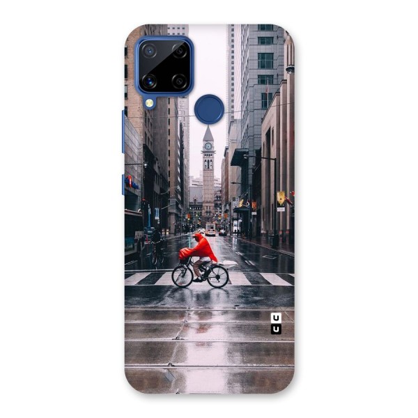 Red Bicycle Street Back Case for Realme Narzo 30A