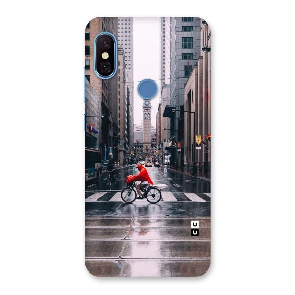 Red Bicycle Street Back Case for Redmi Note 6 Pro