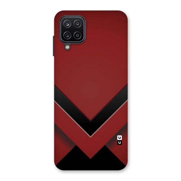 Red Black Fold Back Case for Galaxy A12