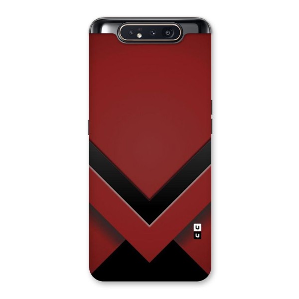Red Black Fold Back Case for Galaxy A80